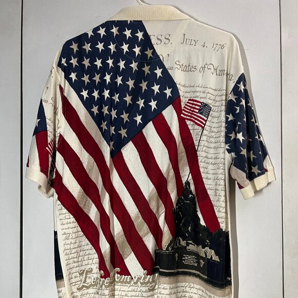 American Flag Polo Shirt - Picture 2 of 4